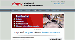 Desktop Screenshot of cincyroofing.com